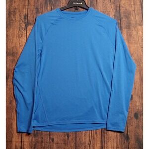 REI COOP Base Layer T-Shirt Long Sleeve Shirt Men's Medium Blue